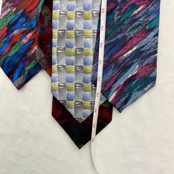J Jerry Garcia Silk Tie Abstract Art Banyan Tree Carousel Neckties Lot of 6 - Picture 13 of 13